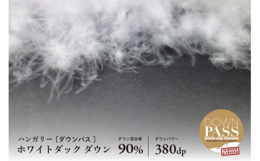 【富士新幸謹製】羽毛布団 本掛け ダブル［ギムレット・ブルー系］ ハンガリーホワイトダック ダウン90％ ※着日指定不可 ふるさと納税 寝具 ダウン 羽毛 ダウンケット かけ布団 掛け布団 ふとん 山梨県 道志村 送料無料 DSI031