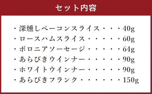 北海道産 豚肉使用！ 小樽工房 アソートセットA 6種 計494g