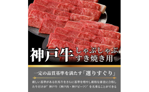  ★選べる配送月★【1月発送】 神戸牛しゃぶしゃぶ・すきやき1.2kg(600ｇ×2) 《 すき焼き しゃぶしゃぶ 神戸牛 1.2kg  国産 送料無料 お取り寄せ 牛肉 小分けタイプ 美味しい おすすめ 》【2404A00216-01】