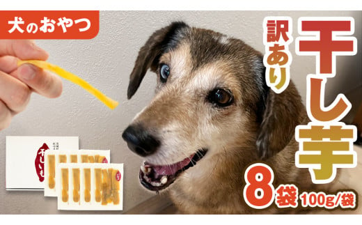 【 訳あり 】 犬 の おやつ 干し芋 無選別 ( 100g × 8袋 ) 国産 手作り さつまいも 芋 お菓子 小分け 個包装 少量 栄養 食物繊維 噛みごたえ ドッグフード わんちゃん わんこ ペット ペットフード マツコの知らない世界 スーパーツカダ [EE019sa]