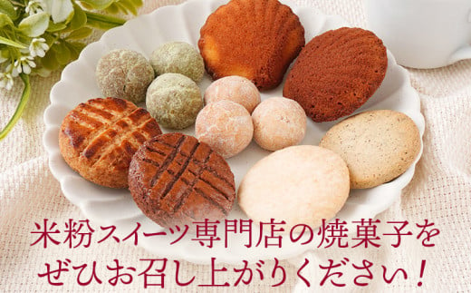 焼き菓子 米粉焼菓子の詰め合わせ8種 米粉 焼菓子 お菓子 詰め合わせ 小麦粉不使用 白砂糖不使用 お酒不使用 グルテンフリー ギルトフリー スイーツ クッキー マドレーヌ ココア 抹茶 グルメ お取り寄せ