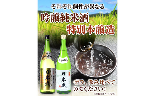 日本城 吟醸純米酒と特別本醸造 1.8L×2本 2種セット 厳選館《90日以内に出荷予定(土日祝除く)》 和歌山県 日高川町 酒 吟醸純米酒 特別本醸造 飲み比べ 3.6L