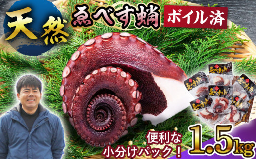 【コリコリ肉厚の天然タコ！】 ゑべす蛸 計1.5kg（150g×10P）＜大瀬戸町漁協＞ [CAR005]