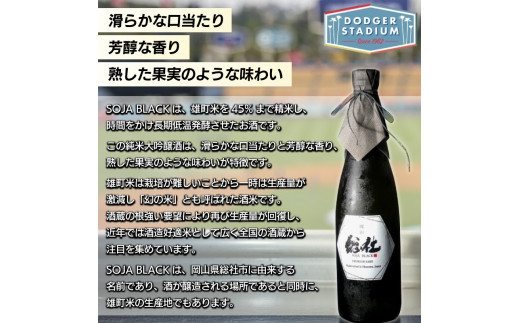 純米大吟醸 SOJA BLACK 720ml 純米大吟醸 SOJA BLACK 720ml | 999-400424 | 【公式】テレビ