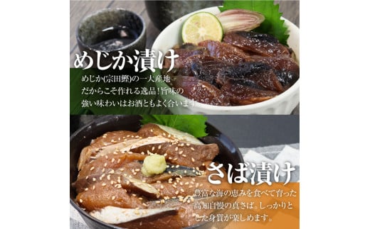 カツオのたたき２節 + サバとメジカ（宗田カツオ）の海鮮漬け丼 約80g×各２パック ６点セット タレ付き 鰹 タタキ 冷凍 刺身 お刺身 海鮮丼 惣菜 寿司ネタ おかず おつまみ 【R00895】