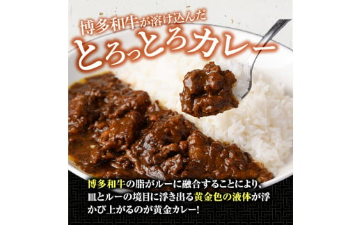 博多和牛の黄金カレー(200g×4袋)国産 和牛 博多和牛 牛肉 カレー 冷凍カレー ビーフカレー 簡単 小分け【ksg1273】【株式会社くしだ企画】