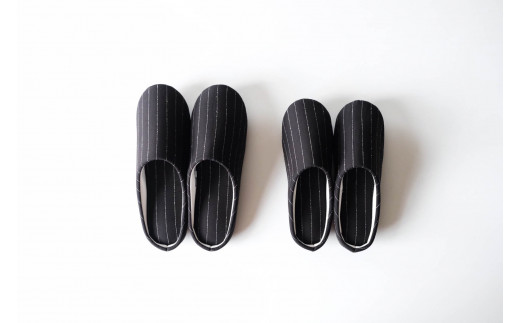 播州織 スリッパ 「Slippers」 全５色 （15-52）　Boucle Stripe・Ｍサイズ