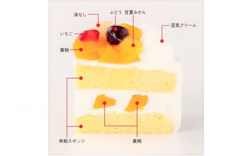 すこやかフルーツケーキ/5号(直径約15cm)(特定原材料不使用) | 十日町すこやかファクトリー