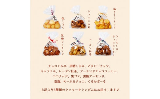 手作りクッキー6種セット 【 クッキー 詰め合わせ くっきー 焼き菓子 手作り アソート プレゼント スイーツ 菓子 洋菓子 贈物 贈り物 贈答 ギフト デザート 手土産 古民家カフェ 綾部 京都 】