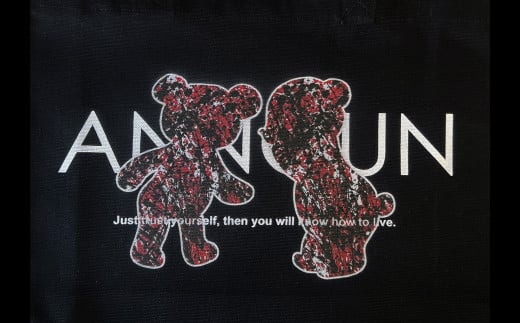 No.064 ［ANNOUN］Painting Bear スクエアバッグ2個セット