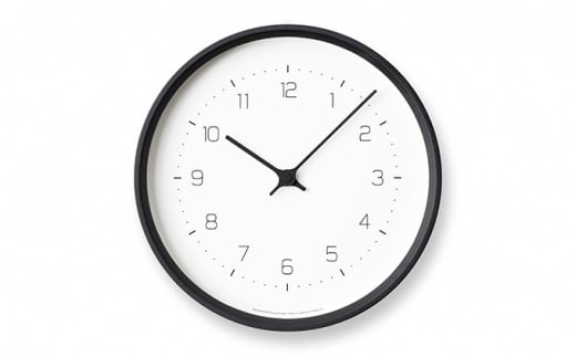 NEUT wall clock / ブラック（KK22-09 BK）[№5616-1200]