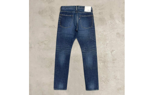 CK78【岡山デニム】USED加工ジーンズ［INDIGO・スリムテーパード］／28インチ