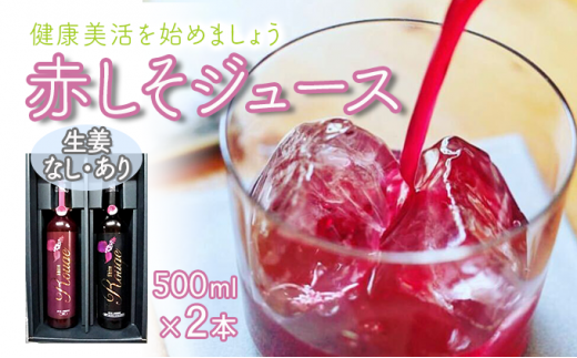 シソルージュ500ml ＆ シソルージュジンジャー500ml 紫蘇 しそ シソ 赤しそ しそジュース