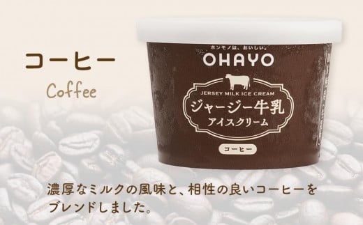 【お歳暮】オハヨー乳業 ジャージー牛乳アイスクリーム 120ml×10個（ミルク・コーヒー）ギフト