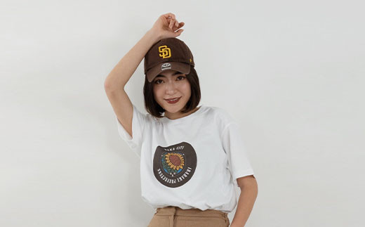 那珂市 マンホールＴシャツ 白 S M L XL ひまわり ご当地オリジナルデザイン オリジナルギフト 都道府県 リンクコーデ Tshirt ティーシャツ Tシャツ ご当地グッズ おしゃれ カラー 半袖 Ｔシャツ グラフィック アート STREET ストリート