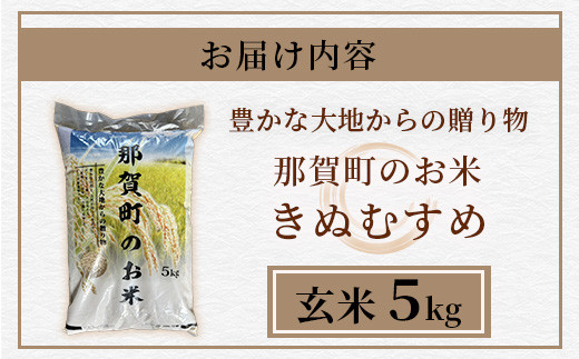 「令和6年産 新米 先行受付」 那賀町相生産 きぬむすめ 玄米 5kg 1袋 「2024年10月上旬より発送」 【徳島 那賀 国産 徳島県産 お米 こめ おこめ 米 ご飯 ごはん 玄米 5キロ 和食 おにぎり お弁当 おいしい 玄米 食べて応援 お取り寄せ 産地直送】YS-36