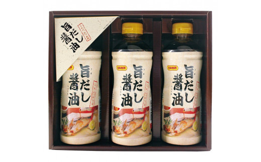 10-22 日本食研（株）　旨だし醤油3本入り＆エブリデイギフト　※沖縄・離島への配送不可