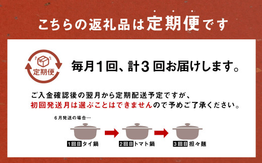 【3か月定期便】 毎月味が変わる みなまた ちゃんぽん鍋 セット 3-4人前