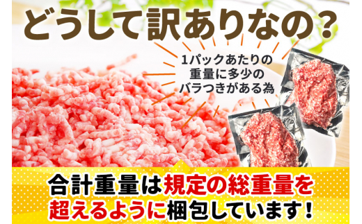 【3D急速冷凍】訳あり！群馬県産 豚ひき肉 5kg（500g×10パック）