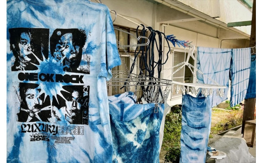 大野山の山麓でリモート藍染体験　布500gコース【 体験 チケット 神奈川県 山北町 】