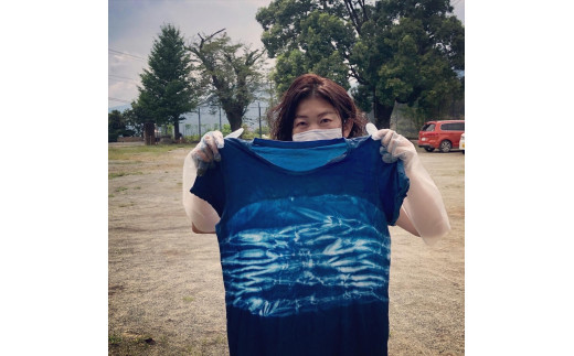 大野山の山麓でリモート藍染体験　布500gコース【 体験 チケット 神奈川県 山北町 】