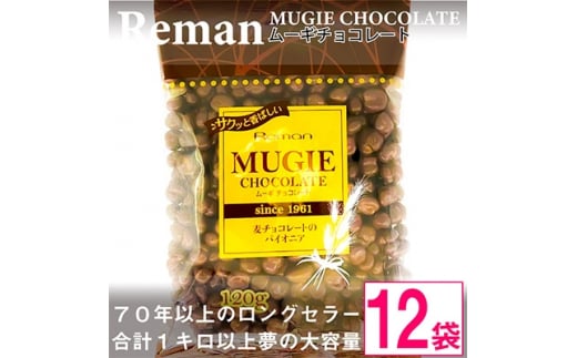 ムーギ チョコレート 120g×12袋 ( 麦 チョコ 手作り スイーツ おやつ 洋菓子 長野 )【1089321】