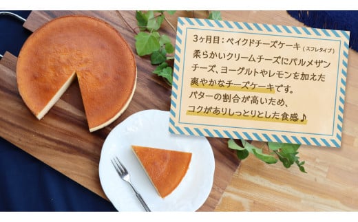 【 3ヶ月 連続 定期便 】 人気 チーズケーキ 3種 （ 各月 1種 お届け ） ホールケーキ  6号 詰合せ 食べ比べ 冷蔵 スイーツ デザート お菓子 洋菓子 ケーキ 焼き菓子 濃厚 ベイクド チーズ スフレ パンプキン 老舗 洋菓子店 ハロウィン