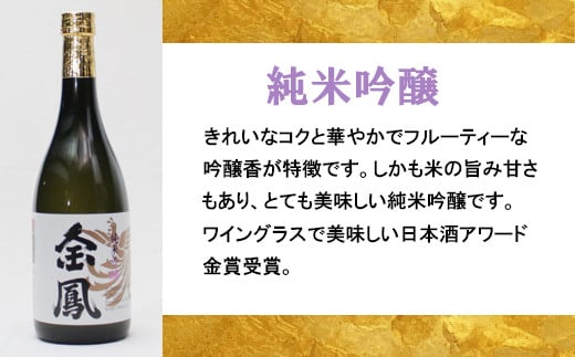 金鳳 大吟醸・純米吟醸 720mlセット【日本酒 原酒 国産 ギフト 化粧箱入】