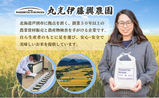 米 ゆめぴりか ななつぼし 10kg 5kg×各1袋 令和6年 北海道米 丸光伊藤興農園 精米 白米 お米 おこめ コメ ご飯 ごはん 食べ比べ ブランド米 おいしい 備蓄 産地直送 北海道 芦別市 株式会社丸光伊藤興農園