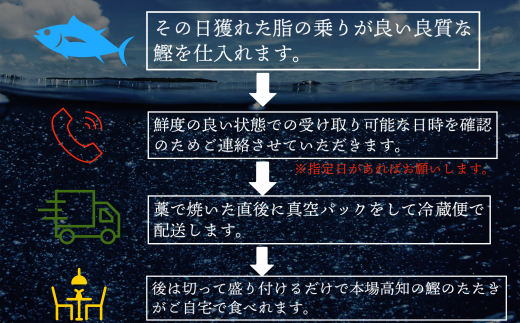 【四国一小さなまち】  ≪ヤマシン≫  特選わら焼き鰹のタタキ　約700g（1～2節入）　薬味・自家製タレ付