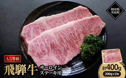 A5等級飛騨牛:サーロインステーキ用400g【1538385】