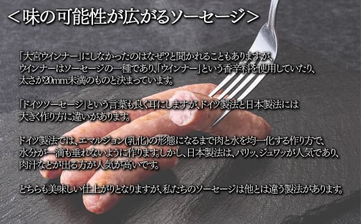 【大宮ソーセージ】バラエティセット (ソーセージ・ハム・ベーコン)　【11100-1440】