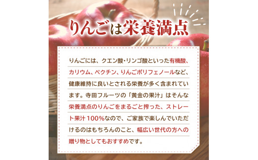 【2024年12月発送】青森県産完熟100％りんごジュース1L×6本