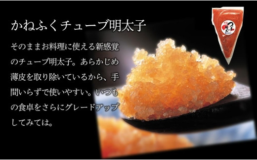 かねふくチューブ明太子　500g【明太子 めんたいこ かねふく 魚介類 家庭用 お取り寄せグルメ ご飯のお供 お取り寄せ お土産 九州 ご当地グルメ 福岡土産 取り寄せ グルメ 福岡県 大任町 T010】