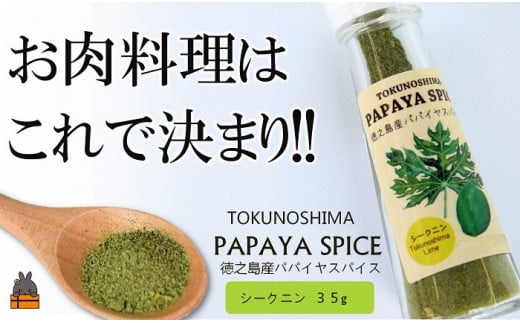 お肉料理はこれで決まり!!徳之島産パパイヤの葉を使用したパパイヤスパイス（シークニン）！