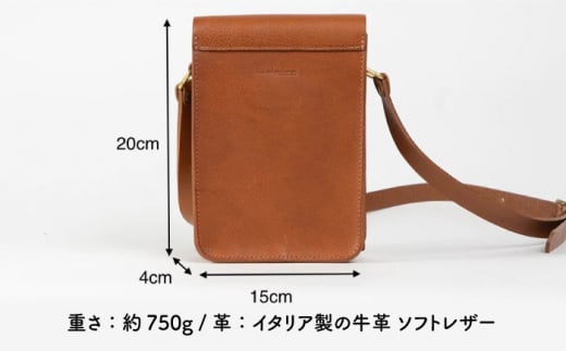 【チョコ】マグネットフラップ の ショルダーバッグ 糸島市 / LADIES&GENTLEMEN 鞄 レザー 革製品 革鞄 カバン [ADK038-2]