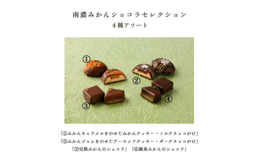 [№5533-0399]南濃みかんショコラセレクション(4缶) フールセック・小缶(2缶) 菓子 お菓子 焼き菓子 セット 詰め合わせ チョコレート クッキー ショコラ 岐阜 海津市