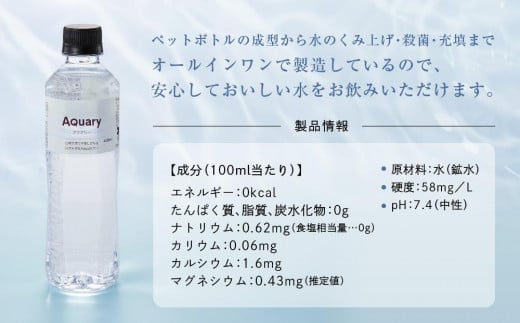 【年内配送 12月25日まで受付】天然水 アクアリー 420ml×42本 (1ケース)  | 年内発送 水 飲料 飛騨高山 白啓酒店 JS001