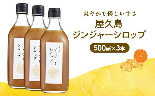 屋久島ジンジャーシロップ 特大(500ml)×3本セット