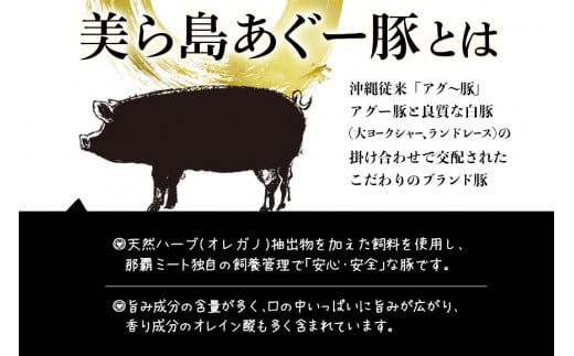 「美ら島あぐーⓇ」 すき焼きセット(ロース・バラ各250g) 計500g