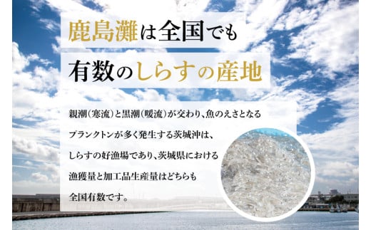 鹿島灘 釜揚げしらす「常陸乃国しらす」(2箱) 360g×2箱 合計720g【新鮮 新ブランド 最高級品 塩分控えめ おかず カルシウム ビタミンD 冷凍 茨城県 鹿嶋市】（KB-5）