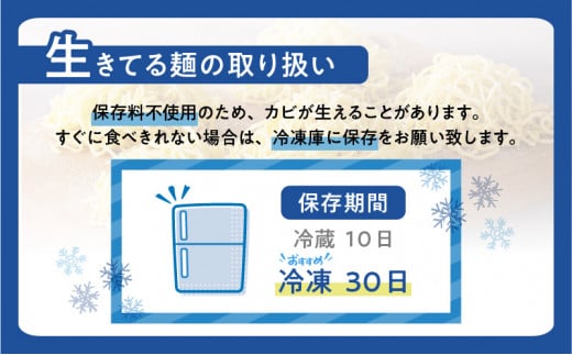 【3ケ月定期便】生中華ちぢれ細麺5個　生スパゲティ5個　K036-T11