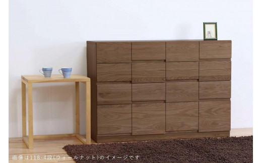 チェスト タンス 幅102 6段 奥行44 ウォールナット 無垢 桐たんす 箪笥 婚礼 衣類収納 大川家具 丸田木工 ココ