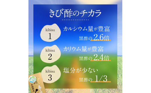 長期熟成 島の宝 くろきび酢 200ml 6本　A037-008