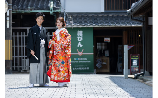 フォトウエディング　ブライダルシティ高砂　　結婚　記念　オリジナルフォト　記念撮影　向島公園　一生に一度　高砂市　ふるさと納税