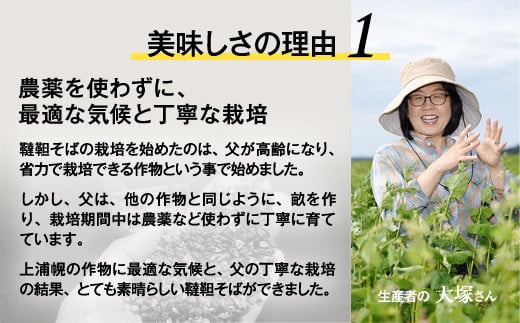 北海道産　韃靼そば「満天きらり」新そば生めん4人前(300g×2パック)