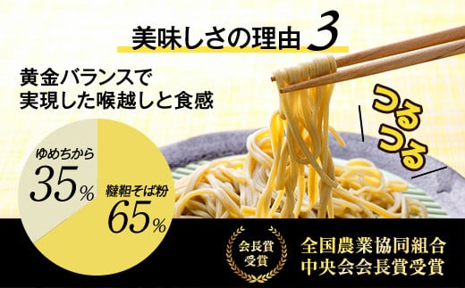 北海道産　韃靼そば「満天きらり」新そば生めん4人前(300g×2パック)