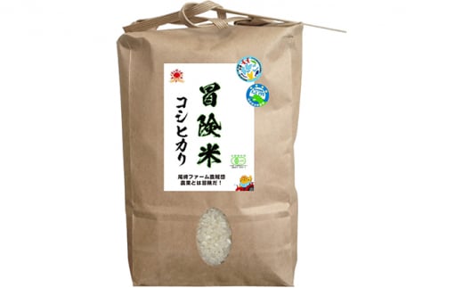 令和6年産 栽培期間中無農薬コシヒカリ 20kg　玄米[№5580-7049]0785