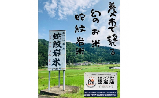 ＜毎月定期便＞養父市の稀少米　無洗蛇紋岩米5kg　五穀ブレンド米セット全6回【4002181】