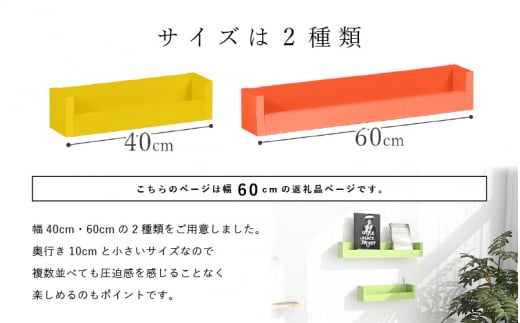 [e55-a006_01] ウォールラック SPS WallRack 幅60cm パステルカラー 日本製 完成品 小さいけれど頼れるラック！【家具 インテリア ウォールシェルフ 壁掛けラック 北欧風 木製 収納】【カラー：ピンク】